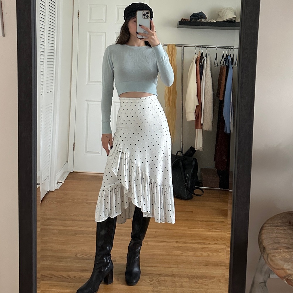 American Apparel Pale Blue Cropped Sweater